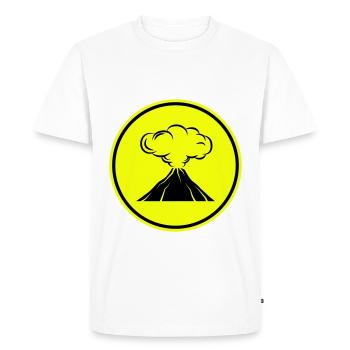 Volcano icon icon - Men's Premium Organic T-Shirt - white - Front - Nico (187cm)