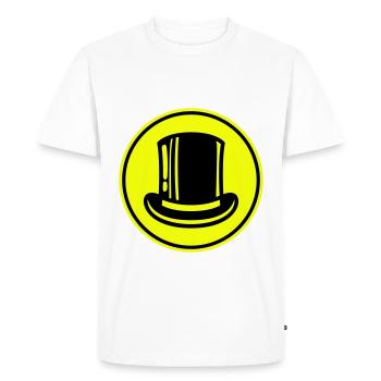 Cylindre de toilettage - T-shirt Premium bio Homme - blanc - Devant - Nico (187cm)