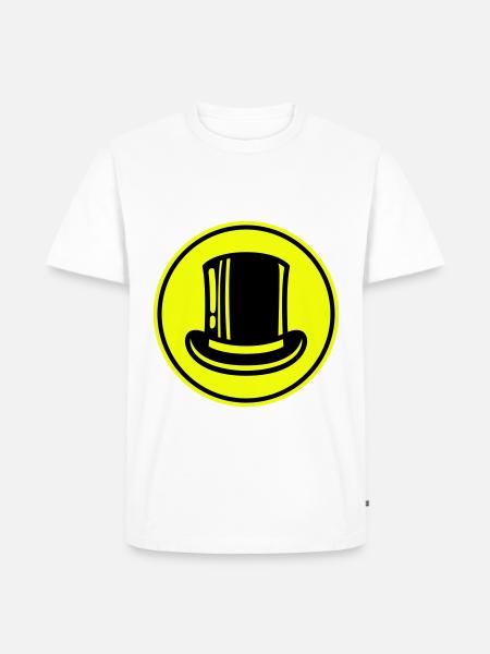 Bräutigam Zylinder - Männer Premium Bio T-Shirt - Weiß
