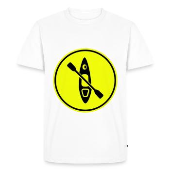 Canoe icon - Men's Premium Organic T-Shirt - white - Front - Nico (187cm)