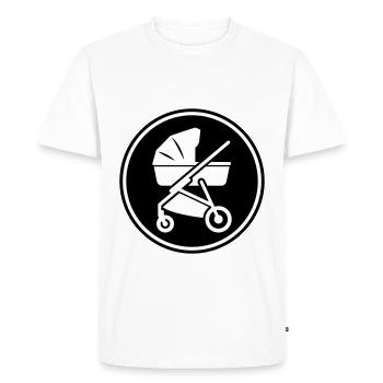 Stroller baby - Men's Premium Organic T-Shirt - white - Front - Nico (187cm)