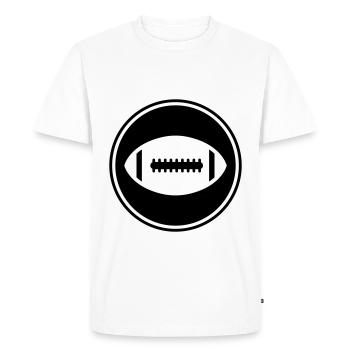 Icône de l’icône Football - T-shirt Premium bio Homme - blanc - Devant - Nico (187cm)