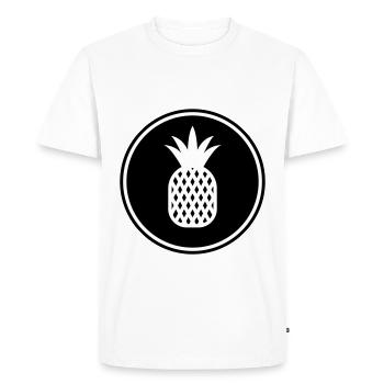 pineapple fruit - Men's Premium Organic T-Shirt - white - Front - Nico (187cm)