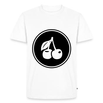 Cherries symbol - Men's Premium Organic T-Shirt - white - Front - Nico (187cm)