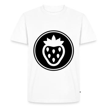 Icône de l’icône de la fraise - T-shirt Premium bio Homme - blanc - Devant - Nico (187cm)
