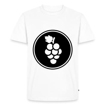 raisins - T-shirt Premium bio Homme - blanc - Devant - Nico (187cm)
