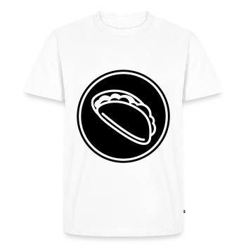 Burrito Symbol - Men's Premium Organic T-Shirt - white - Front - Nico (187cm)