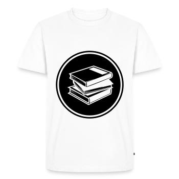 Read books - Men's Premium Organic T-Shirt - white - Front - Nico (187cm)