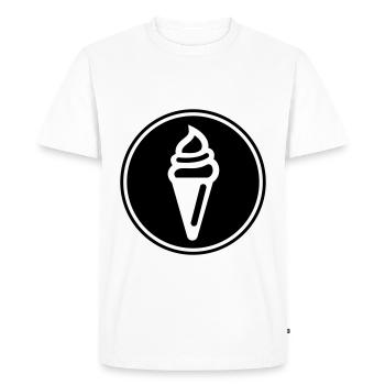 Ice Icon Icon - Men's Premium Organic T-Shirt - white - Front - Nico (187cm)