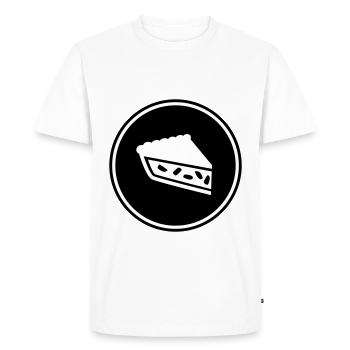 Tarte aux pommes - T-shirt Premium bio Homme - blanc - Devant - Nico (187cm)
