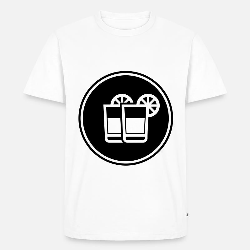 Cocktail Icon - Männer Premium Bio T-Shirt - Weiß