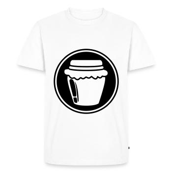 Abeille symbole miel - T-shirt Premium bio Homme - blanc - Devant - Nico (187cm)