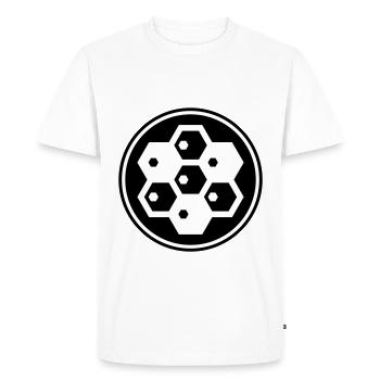 Beekeeper symbol - Men's Premium Organic T-Shirt - white - Front - Nico (187cm)