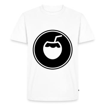 Icône de l’icône de la noix de - T-shirt Premium bio Homme - blanc - Devant - Nico (187cm)