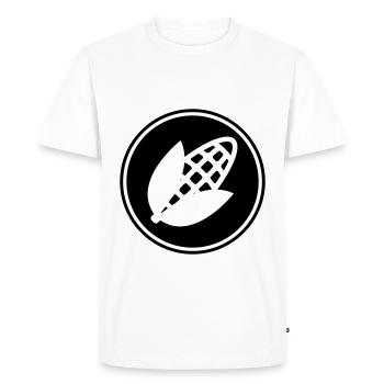 Symbole du maïs - T-shirt Premium bio Homme - blanc - Devant - Nico (187cm)