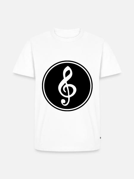 Sheet Music Musician - Men's Premium Organic T-Shirt - white