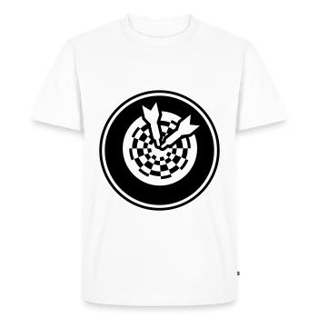 Fléchettes 180 Symbole - T-shirt Premium bio Homme - blanc - Devant - Nico (187cm)