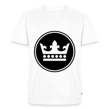 Krone Silhouette - T-shirt Premium bio Homme - blanc - Devant - Nico (187cm)