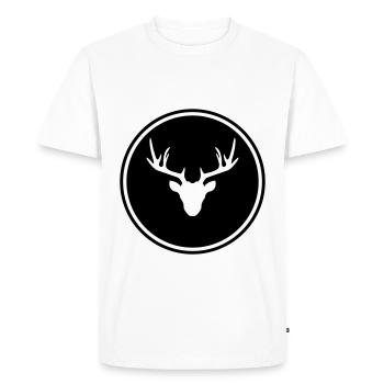 Deer deer icon - Men's Premium Organic T-Shirt - white - Front - Nico (187cm)