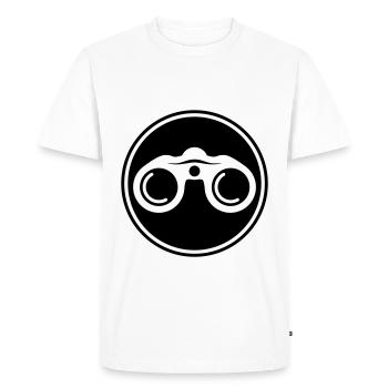 Icône des jumelles - T-shirt Premium bio Homme - blanc - Devant - Nico (187cm)