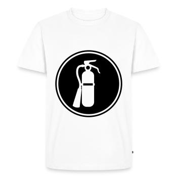 Fire extinguisher icon - Men's Premium Organic T-Shirt - white - Front - Nico (187cm)