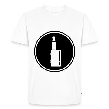 Silhouette de cigarette électronique - T-shirt Premium bio Homme - blanc - Devant - Nico (187cm)
