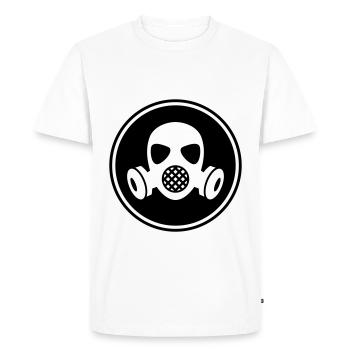 Gas mask icon - Men's Premium Organic T-Shirt - white - Front - Nico (187cm)