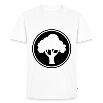 Tree Nature Symbol - Men's Premium Organic T-Shirt - white - Front - Nico (187cm)