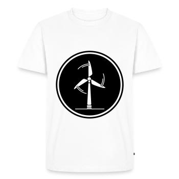 Energy wind turbine - Men's Premium Organic T-Shirt - white - Front - Nico (187cm)