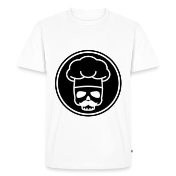 Icône du crâne de Koch - T-shirt Premium bio Homme - blanc - Devant - Nico (187cm)