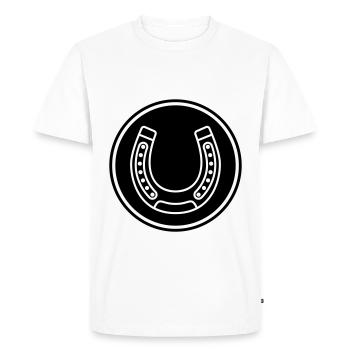 icône de fer à cheval - T-shirt Premium bio Homme - blanc - Devant - Nico (187cm)