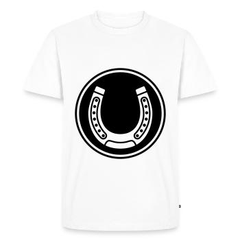 icône de fer à cheval - T-shirt Premium bio Homme - blanc - Devant - Nico (187cm)