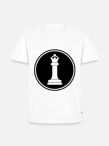 Chess piece queen - Men's Premium Organic T-Shirt - white