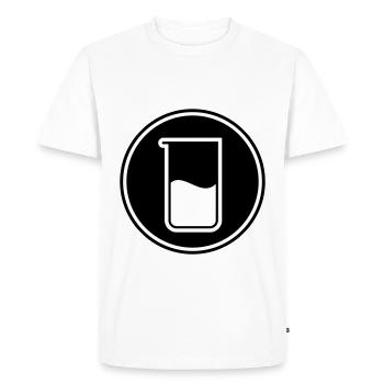 Chimie des tubes à essai - T-shirt Premium bio Homme - blanc - Devant - Nico (187cm)