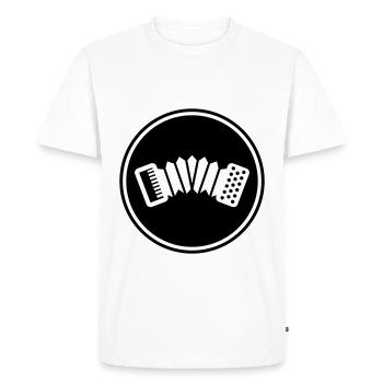musique d'accordéon - T-shirt Premium bio Homme - blanc - Devant - Nico (187cm)