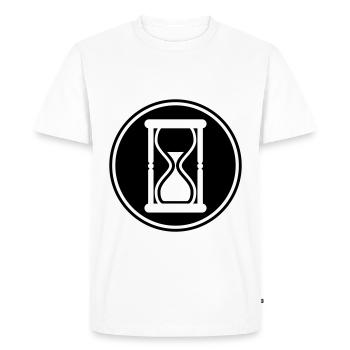 Icône en forme de sablier - T-shirt Premium bio Homme - blanc - Devant - Nico (187cm)