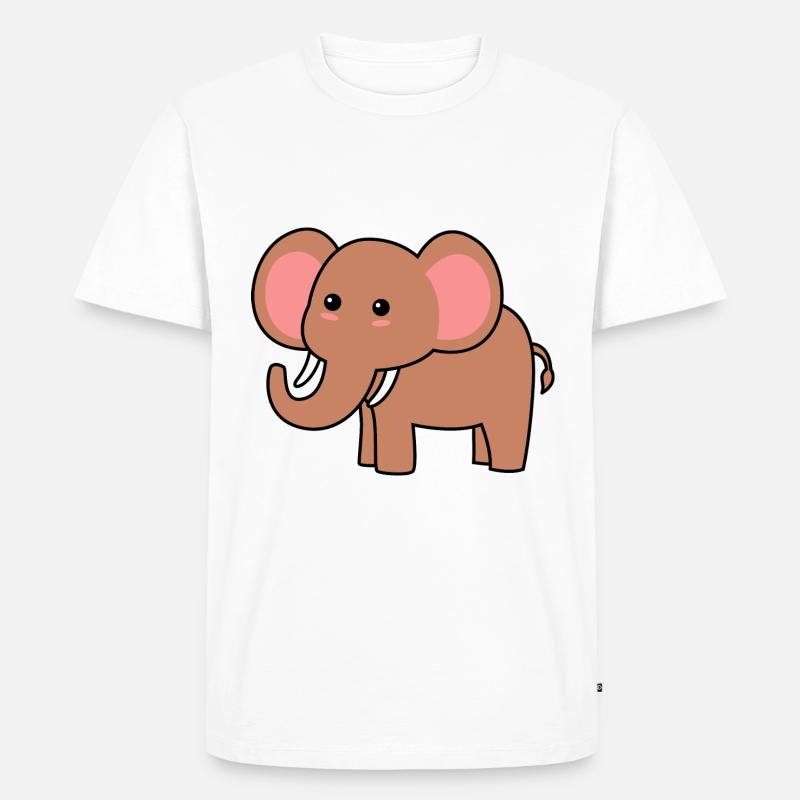 Mammut Comic Tier - Männer Premium Bio T-Shirt - Weiß