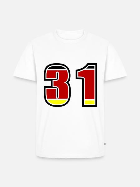 31 Number Germany Jersey - Men's Premium Organic T-Shirt - white
