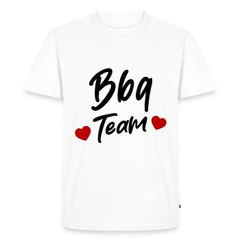 BBQ Grill Team - Men's Premium Organic T-Shirt - white - Front - Nico (187cm)