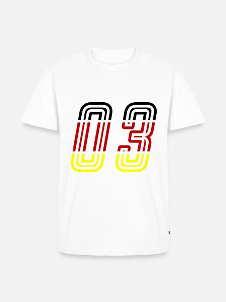 3 Number symbol Germany - Men's Premium Organic T-Shirt - white