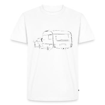 DDR Camping Trabi Qek - T-shirt Premium bio Homme - blanc - Devant - Nico (187cm)