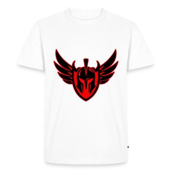 Spartan Warrior Helmet - Men's Premium Organic T-Shirt - white - Front - Nico (187cm)