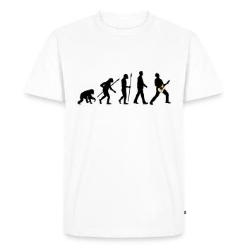 evolution_rocks_032012_d_2c - Männer Premium Bio T-Shirt - Weiß - Vorne - Nico (187cm)