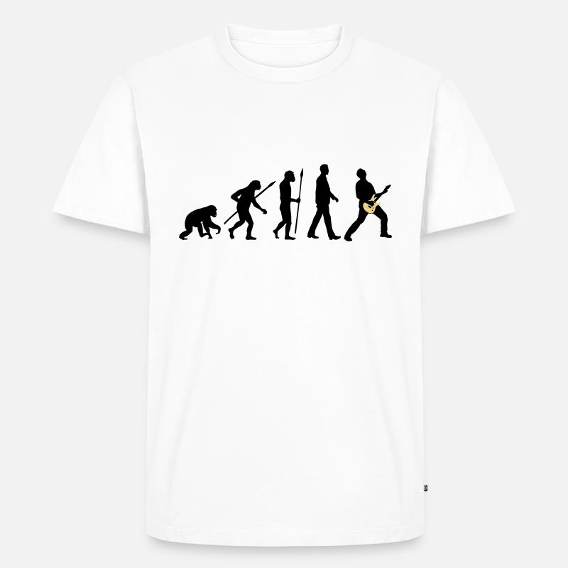 evolution_rocks_032012_d_2c - T-shirt Premium bio Homme - blanc