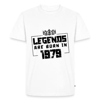 1979 Légendes nées en - T-shirt Premium bio Homme - blanc - Devant - Nico (187cm)