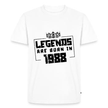 1988 Légendes nées en - T-shirt Premium bio Homme - blanc - Devant - Nico (187cm)