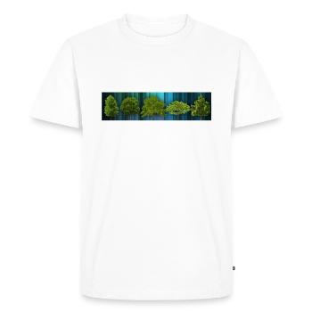 different trees - Men's Premium Organic T-Shirt - white - Front - Nico (187cm)