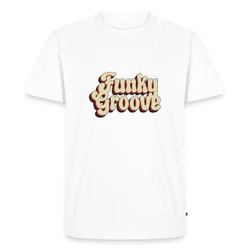 Funky Groove - T-shirt Premium bio Homme - blanc - Devant - Nico (187cm)