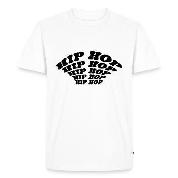Musique Hip Hop - T-shirt Premium bio Homme - blanc - Devant - Nico (187cm)
