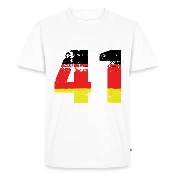 41 Numéro Allemagne Jersey - T-shirt Premium bio Homme - blanc - Devant - Nico (187cm)